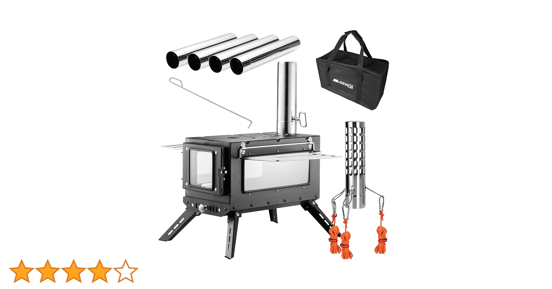 Amazon.co.jp: SENQI 薪ストーブ キャンプ テント コンロ ステンレス